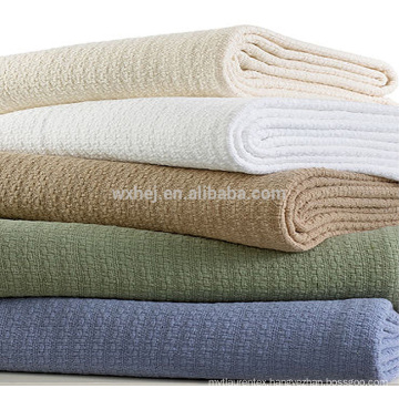 Manufacturers Solid Color Cellular Thermal Heavy Cotton Blanket